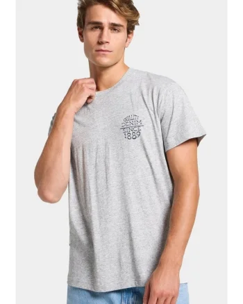 Tricou barbati,  supradimensionat, gri, bumbac