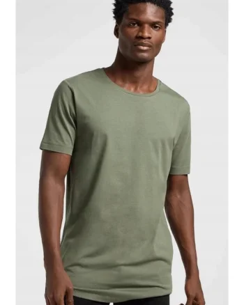 Tricou barbati,  regular fit, verde, bumbac