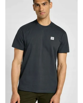Tricou barbati  supradimensionat, maneca scurta, negru, bumbac,