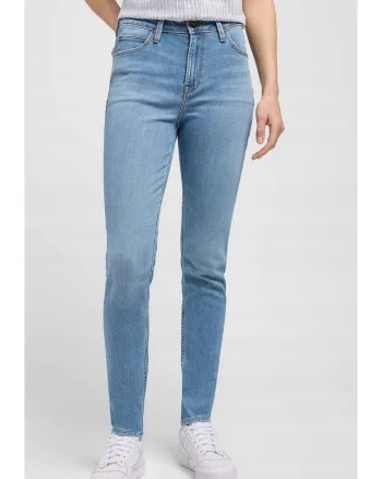 Blugi dama 112351238,  Scarlett High, slim fit, albastru, bumbac, talie inalta,
