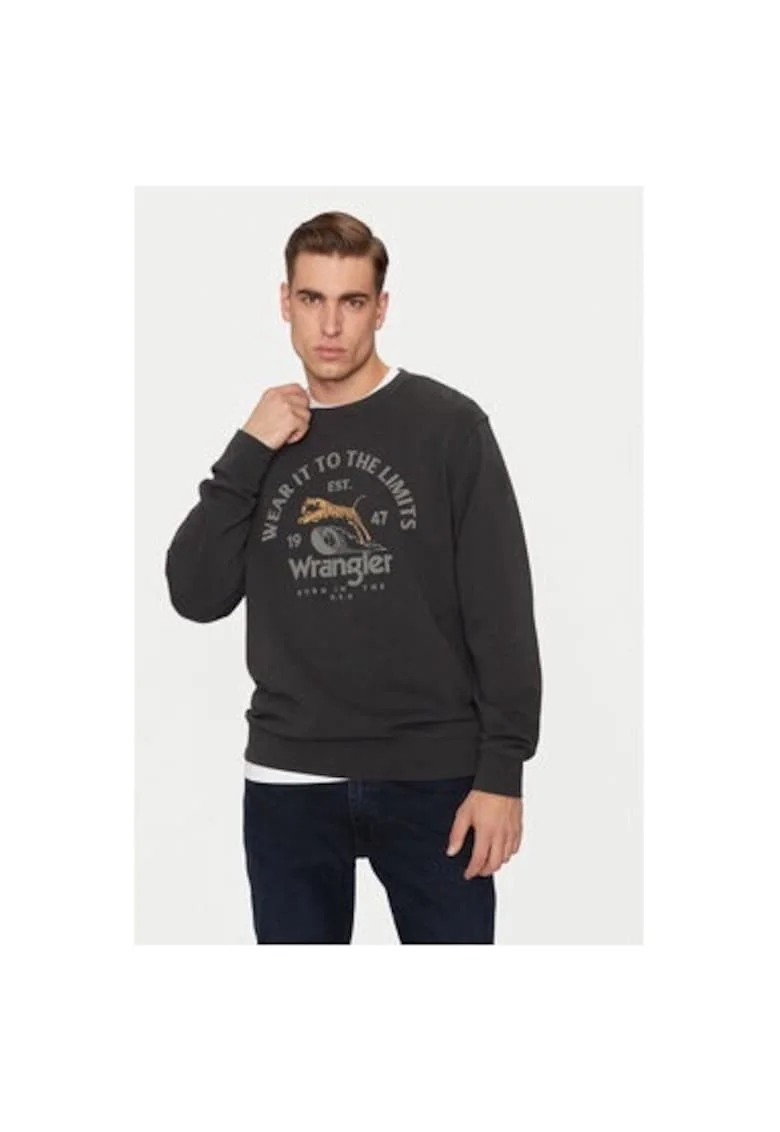 Bluza barbati,  304998607, Bumbac, Negru, Negru