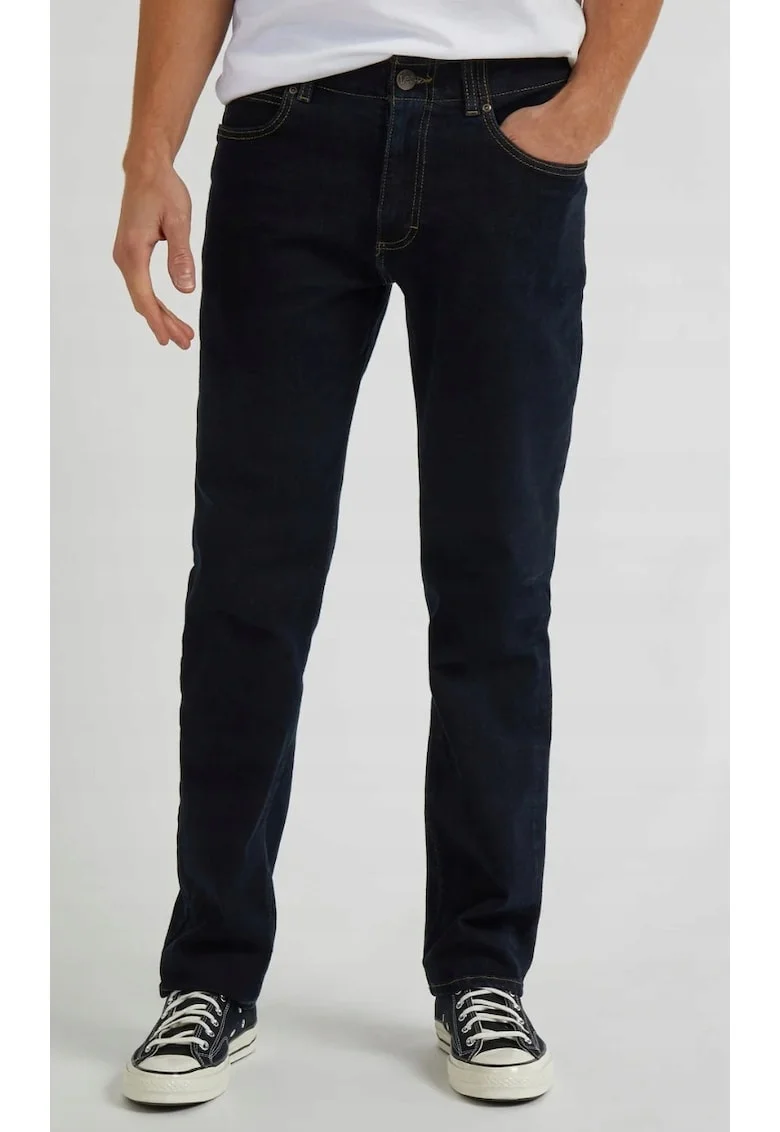 Blugi barbati  straight fit, confortabili, albastru, bumbac