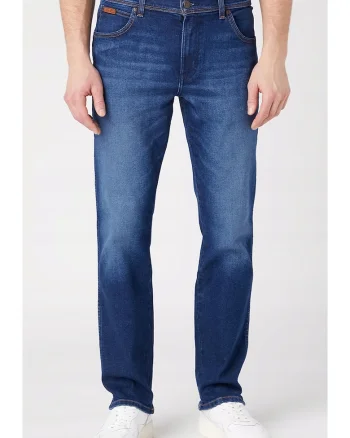 Blugi barbati  Texas Slim, albastru inchis, croiala calduroasa, 79% bumbac, set,