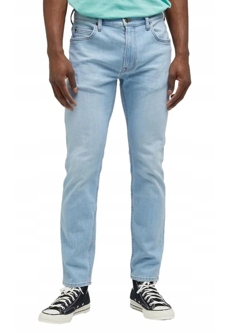 Blugi barbati Rider cu croiala Slim fit si talie medie albastru 52274, Albastru deschis
