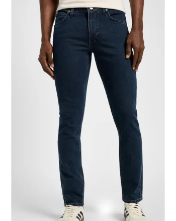 Blugi slim barbatesti  Luke, bumbac/elastan, albastru inchis