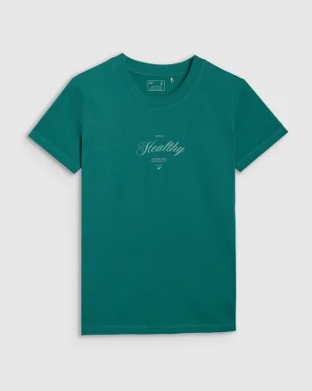 Tricou  Verde Azur, Bumbac, Verde