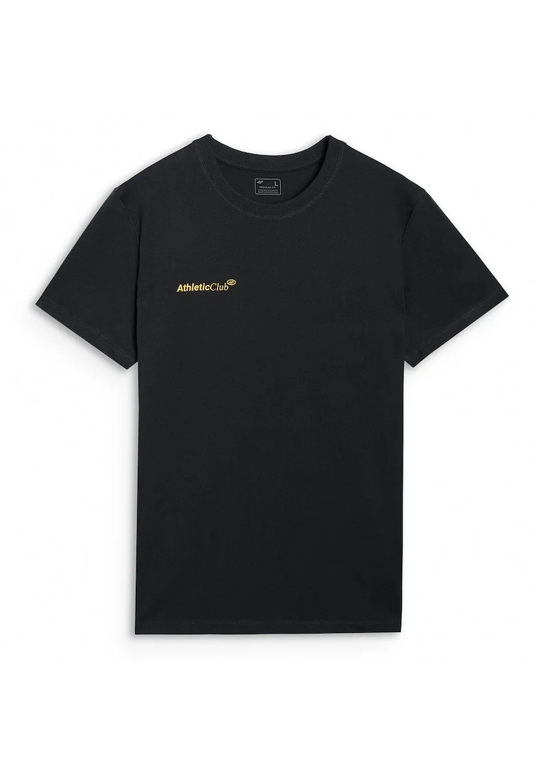 Tricou Barbati  "Athletic Club", Sportstyle, Negru, Bumbac 100, Negru