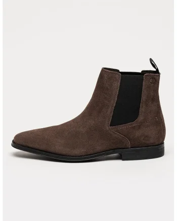 Ghete Chelsea din piele intoarsa Paulton Easy, Maro