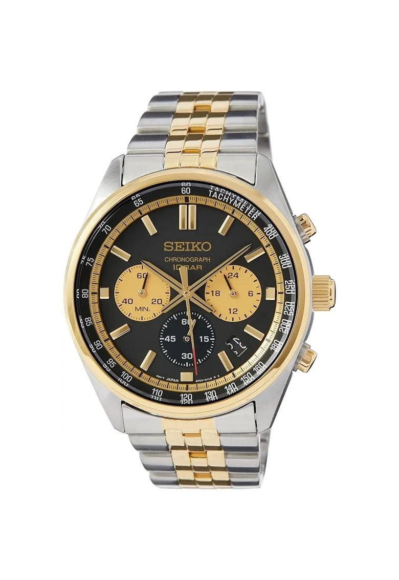 Ceas barbati  Chronograph - 65767, Argintiu/Auriu