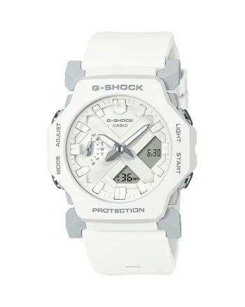 Ceas de dama  GA-2300-7AER, Quartz, 42mm, 20ATM, Alb