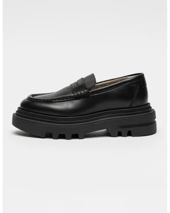 Pantofi loafer cu toc masiv