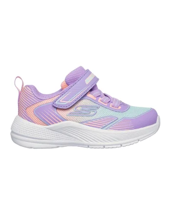 Pantofi sport cu logo Microspec Advance Oasis, Albastru pastel/Piersica/Lila