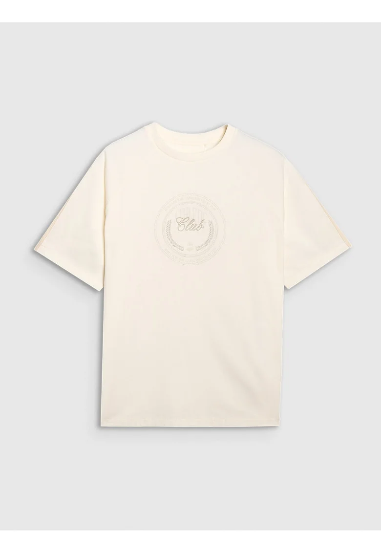 Tricou  Oversize, Ecru, Ecru