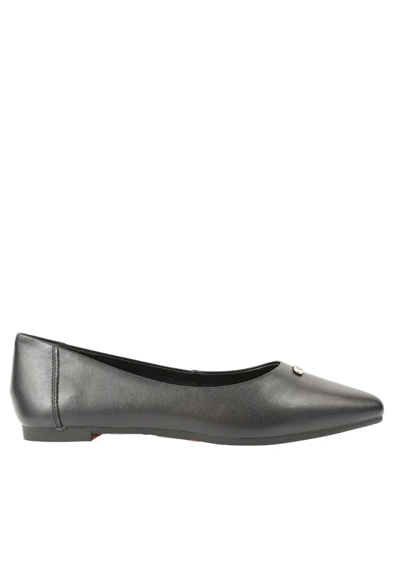 Pantofi casual, dama,  49019 negru, piele naturala, Negru
