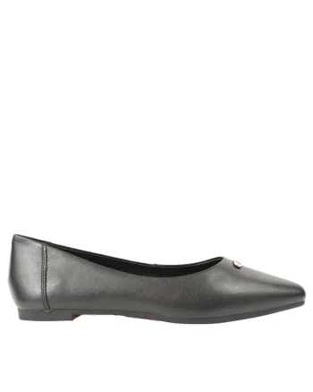 Pantofi casual, dama,  49019 negru, piele naturala, Negru