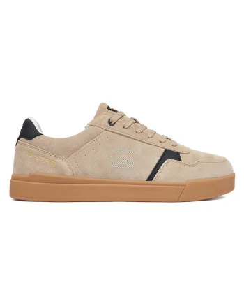 Tenisi barbati,  piele naturala, bej, interior textil,