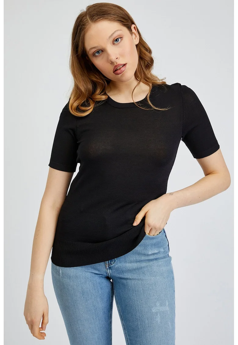 Tricou slim fit, Negru