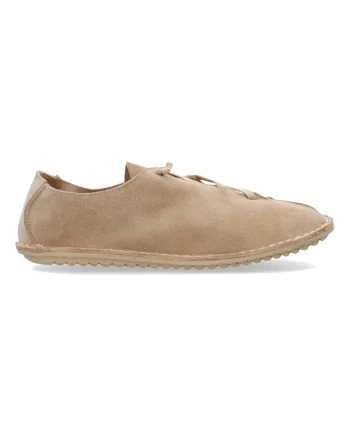 Pantofi casual de piele intoarsa cu siret elastic