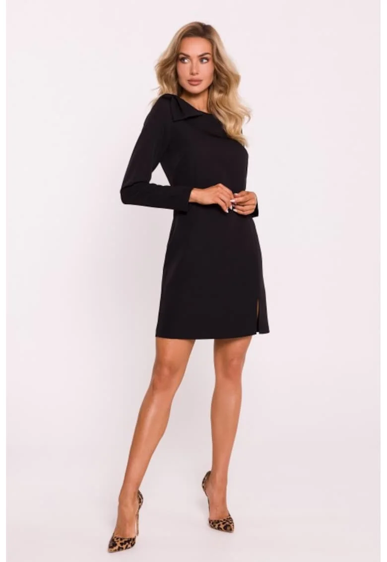 Rochie cu fundita pe umar,