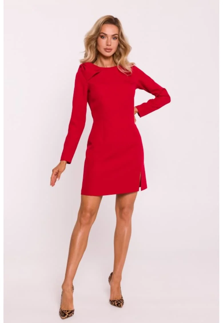 Rochie cu fundita pe umar,