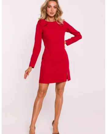 Rochie cu fundita pe umar,