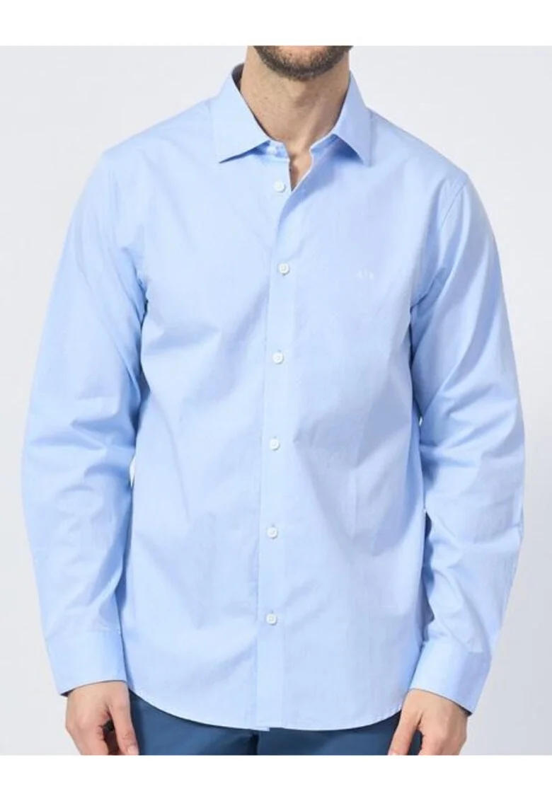 Camasa regular-fit cu guler clasic, Albastru