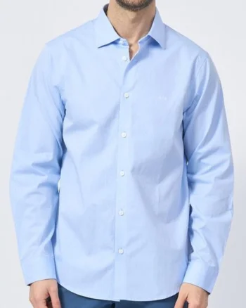 Camasa regular-fit cu guler clasic, Albastru