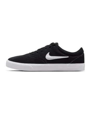 Pantofi sport Charge low-cut din piele intoarsa, Alb/Negru