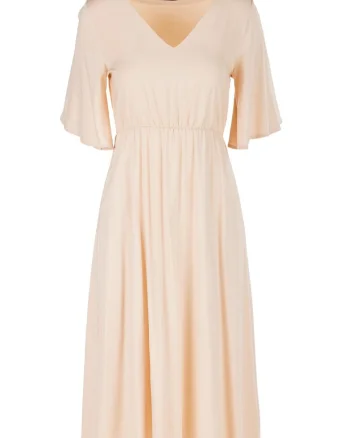 Rochie A518,  Poliester, Bej
