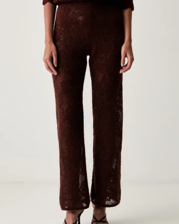 Twinset pantaloni pentru femei cu lână