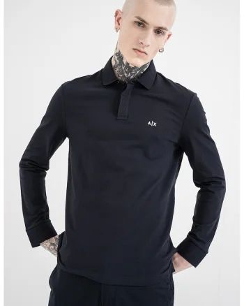 Bluza polo cu logo brodat, Albastru ultramarin