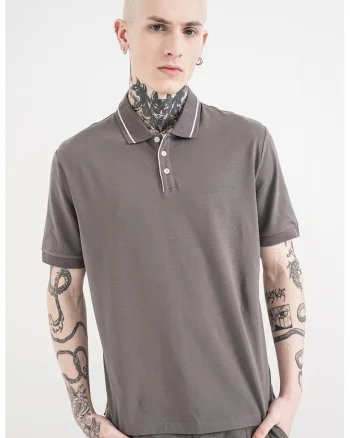 Tricou polo uni, Gri inchis