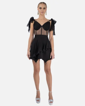 Rochie scurta din matase