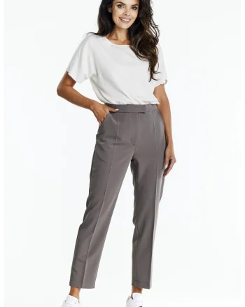 Pantaloni A675 pentru dama  Poliester, Gri