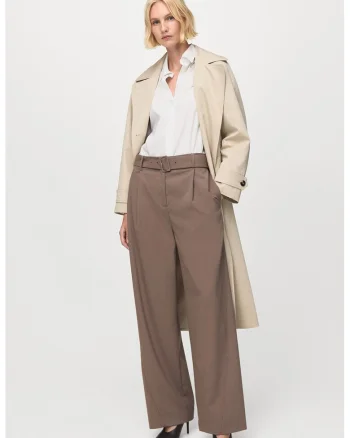 Camasa regular-fit cu model uni, Alb