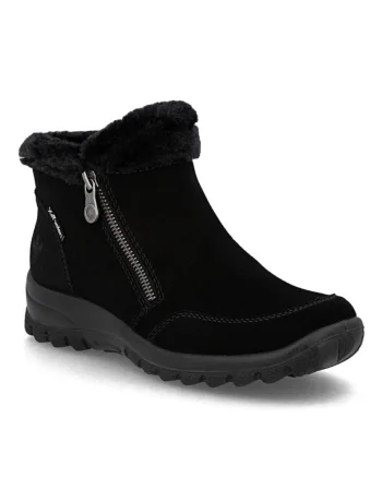 Rieker Ready2Go cizme scurte din piele pentru femei cu membrană impermeabilă L7188-00