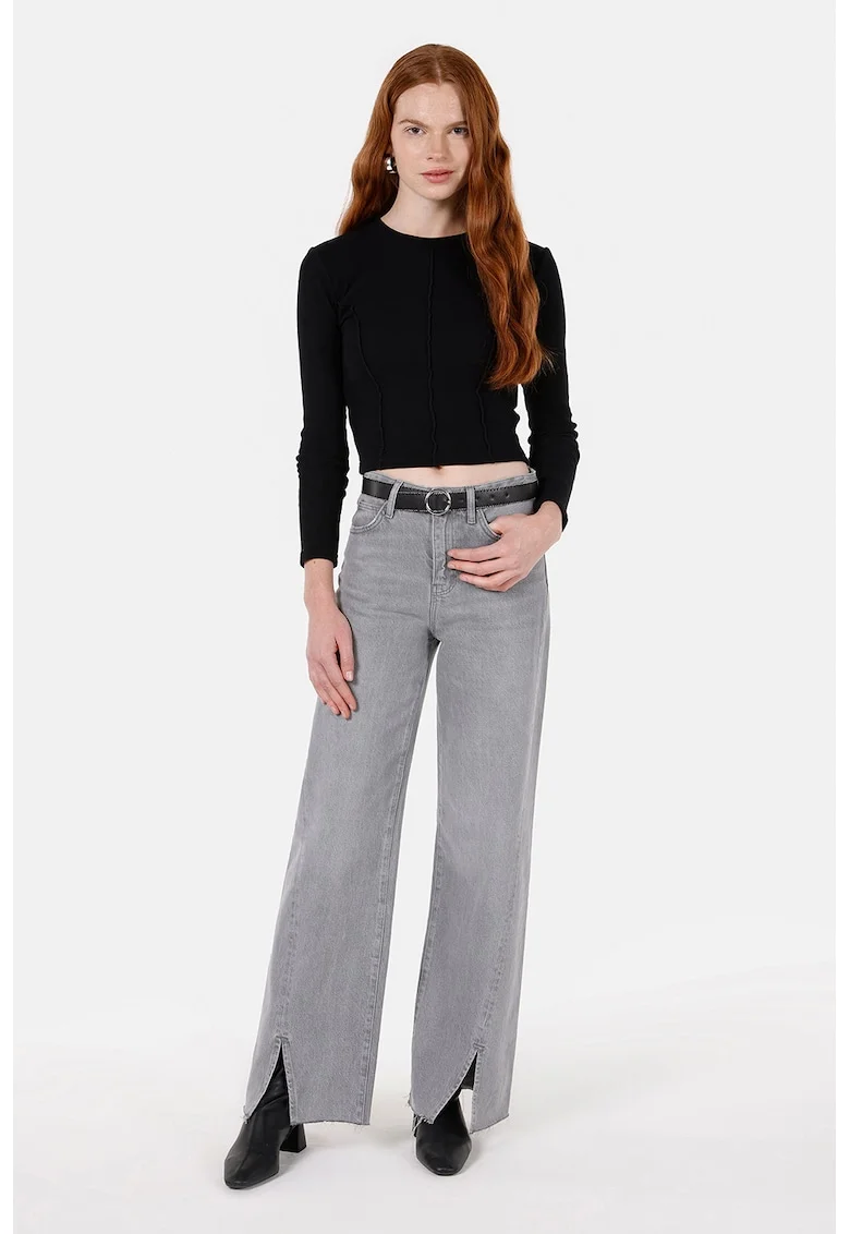 Bluza crop, Negru