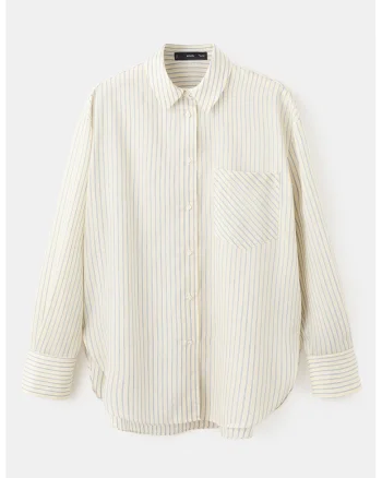 Camasa regular fit in dungi, Albastru deschis/Bej deschis