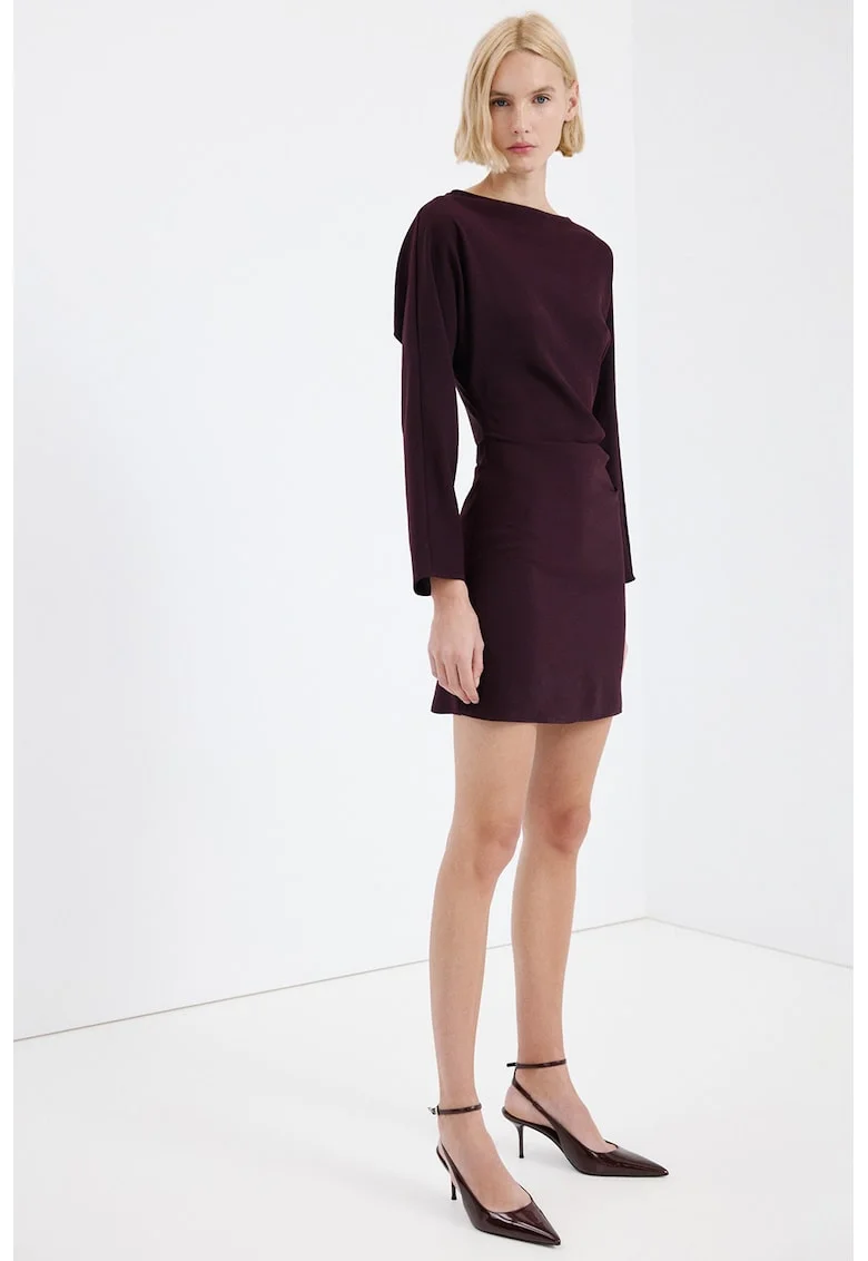 Rochie scurta cambrata, Violet tyrian