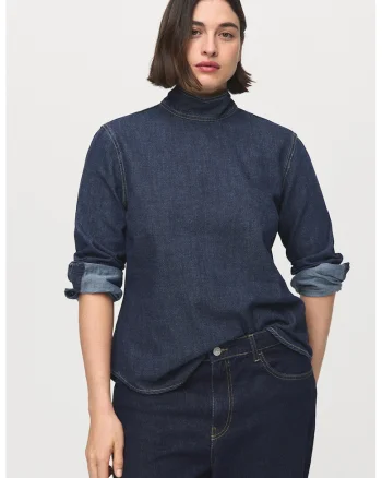 Bluza de denim, Albastru inchis