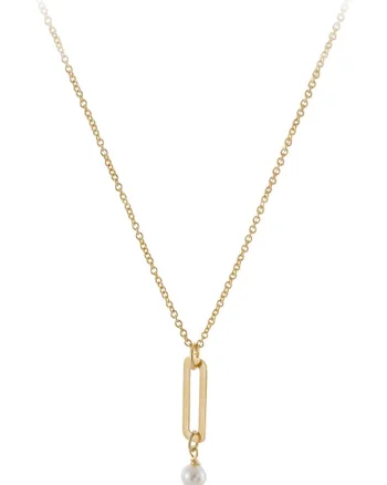 Colier de argint placat cu aur de 18 K, Auriu