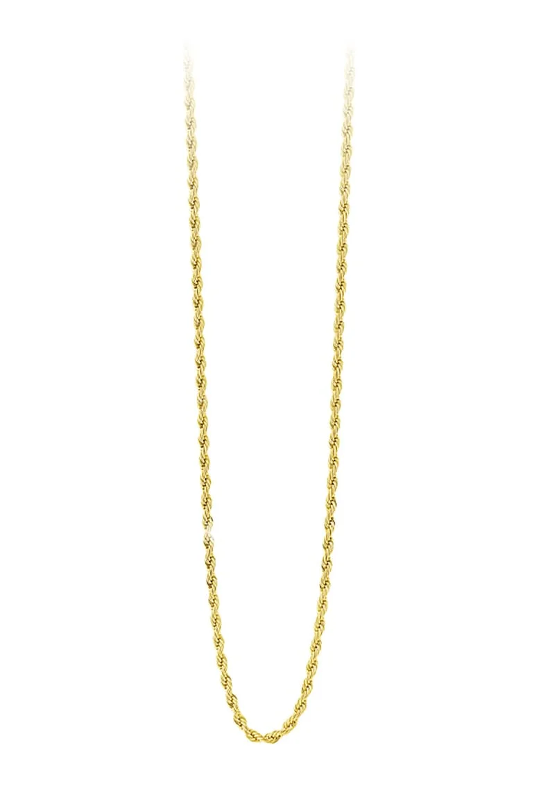 Colier impletit placat cu aur de 18K, Auriu