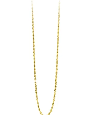 Colier impletit placat cu aur de 18K, Auriu