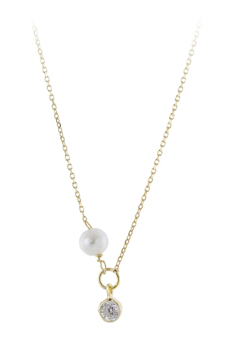 Colier de argint placat cu aur de 18 K, Auriu
