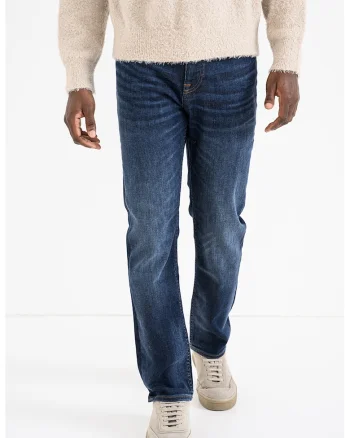 Blugi slim-fit cu denim cu tehnologie soft-motion, Albastru inchis