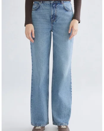Blugi relaxed fit, Albastru pastel