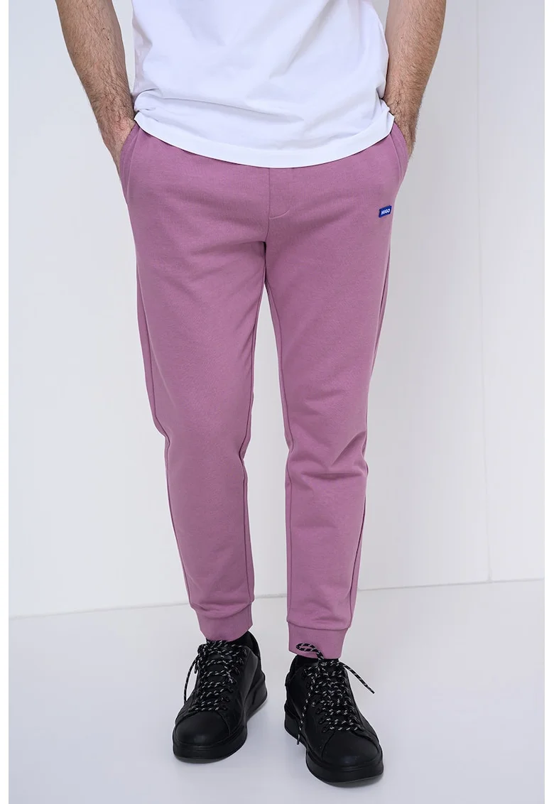 Pantaloni de trening din bumbac Napin, Roz prafuit