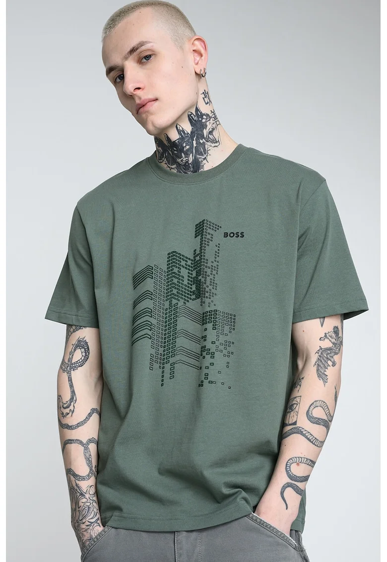 Tricou lejer din bumbac GRX Zone, Verde sparanghel