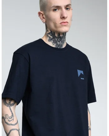 Tricou lejer din bumbac Polar, Bleumarin