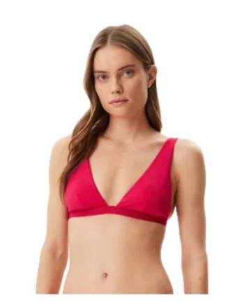 Top de baie dama,  roz, 72% nylon reciclat, 28% elastan, Roz